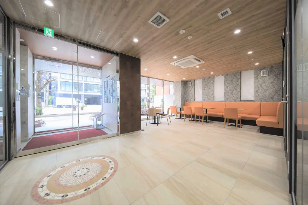 Entrance lounge of the new head office building