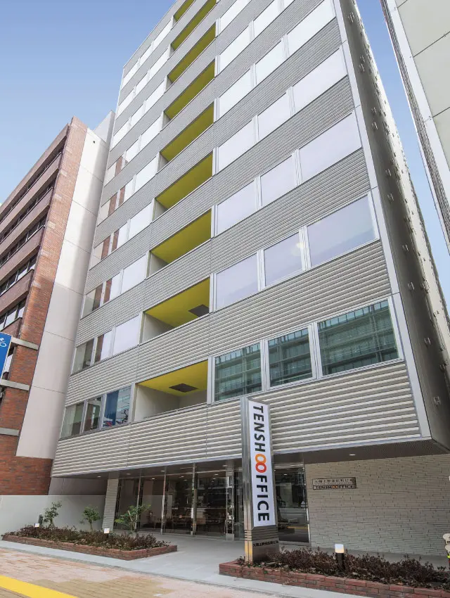 Exterior of Tensho Office Ueno-Suehirocho, the new head office building